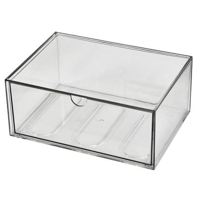 INS Desktop Storage Box Drawer Type Dust Proof Transparent Organizer Shelf Plastic Space-Saving Cosmetics Organizer Skin Care