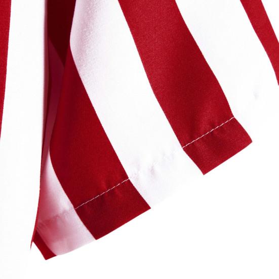 Pánská košile s pruhy na léto Hawaii s knoflíčky na dotek Plážové oblečení