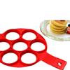 Silicone Pancake Maker Mold Non Stick Egg Ring Cooking Tool Flip Cooker for Breakfast Omelet Reusable Heat Resistant Baking Mold