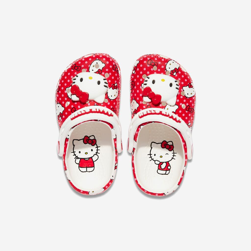 Crocs Hello Kitty Red Classic Clog Toddler, CRS210577, 1010113129, Popular Korean Shoes