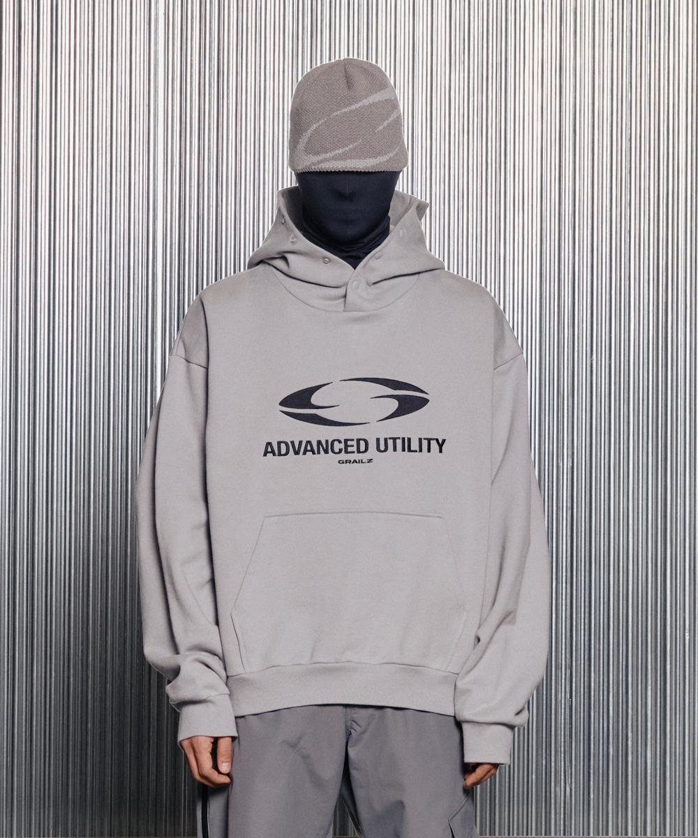 Grails Oval Logo Hoodie [Grey] 1