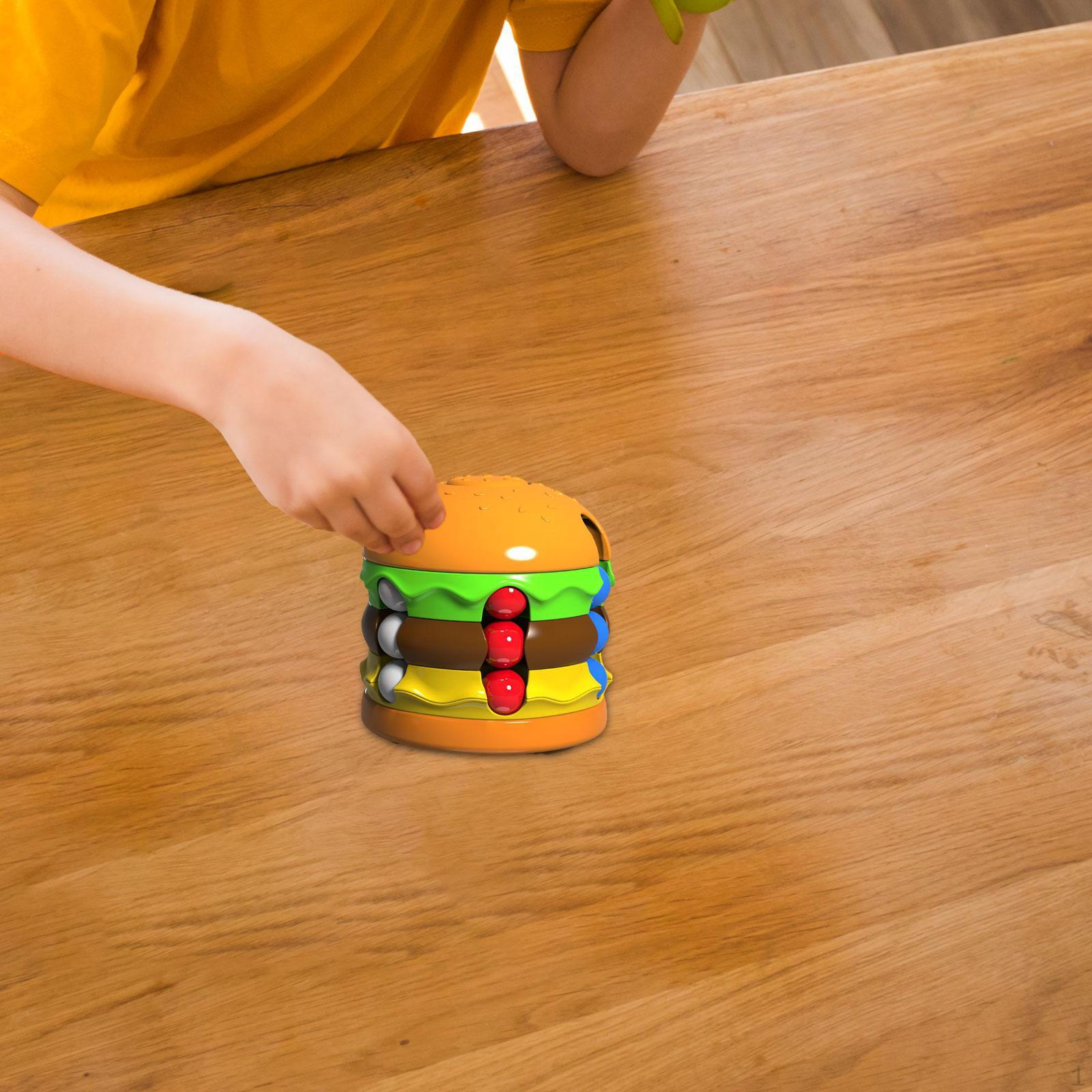 

Игрушка «Кубик бургера и картофель фри» Новинка Вращающаяся бусина Fidget Rotate Сенсорная игра для подростков Burger