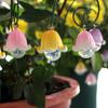 Beautifully Crafted Flower 9Pieces Quality Resin Orchids Garden Stakes Decorations for Indoor Outdoor Decoration