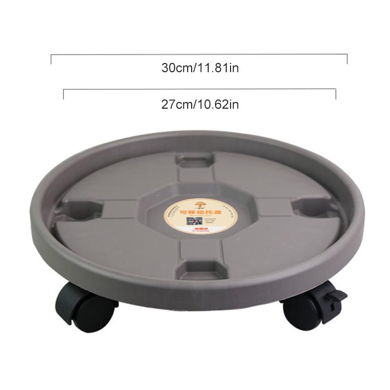 

Универсальный круглый пластиковый поднос для цветочных горшков на колесах, прочная стойка для цветочных горшков, передвижная подставка для растений в горшках с роликами