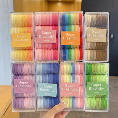 Buntes Kinderstirnband- und Haargummi-Set für Mädchen