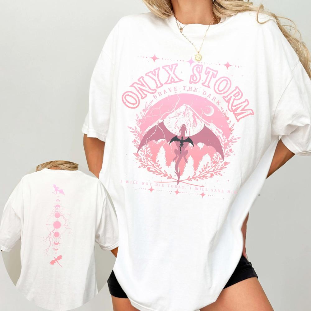 Onyx Storm Shirt Xaden Riorson Xaden Fourth Wing Sweatshirt Graphic Short Sleeve Unisexs Tshirts For Summer Unisex Allseason