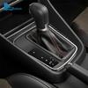 Echter Weicher Kohlefaser Aufkleber Für Seat Leon MK3 2013 2014 2015 LHD RHD Auto Schalthebel Rahmen Panel Zierleiste Innenzubehör