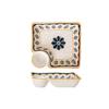 Nordic Style Ceramic Dumpling Plate Underglaze Color Household Sushi Plate With Sauce Plate Snack Pastry Plate