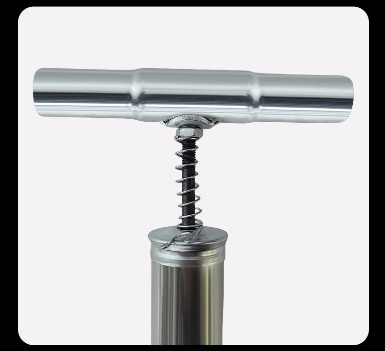 Stainless Steel Portable High-Pressure Manual Pump for Bikes and Basketballs