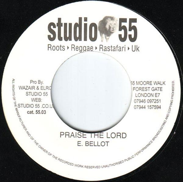 7inch Record ERROL BELLOT - Praise The Lord 5503 Studio 55 UK Reggae, Ska & Dub Used