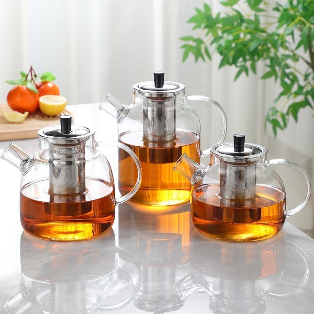 1000 /1500ml Glass Teapot Thickened Tea Pot New Kettle Teaware  For Making Coffee