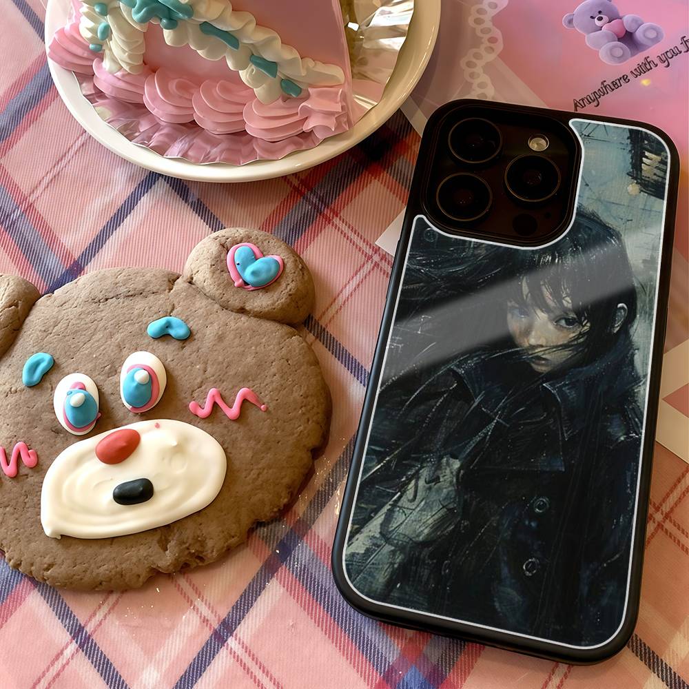 Crying goodbye Phone Case For iphone 17 Air 16 15 14 13 12 11Pro Max plus Hard Plastic PC+TPU cover