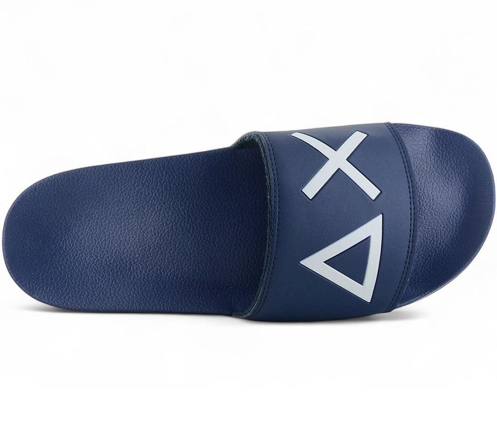 Sun68 Tøfler LOGO - Herre Sandaler Tøfler Slides Badesandaler Blå X35102-07 ORIGINAL