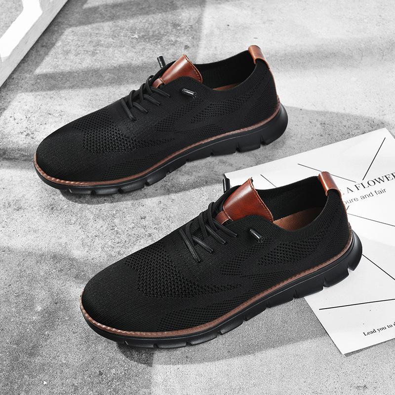 

British Style Men s Shoes, Breathable Mesh Sports Shoes for All Seasons, Men s Plus Size Running Shoes 48