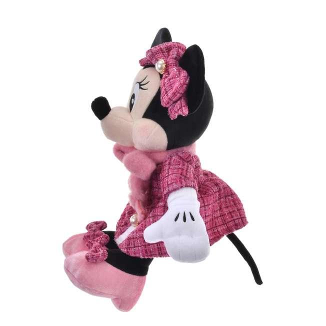 Disney Minnie Mouse Plush Doll ( TWEED STYLE ) Japan NEW Disney Store