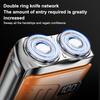 Home Travel Electric Smart Shaver Household Shaver Digital Display Portable Mini Dual Blade Rechargeable Shaver Men Gifts