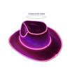Western Hat Light Up LED Cowgirl Hat Party Hat Stage Costume Headwear