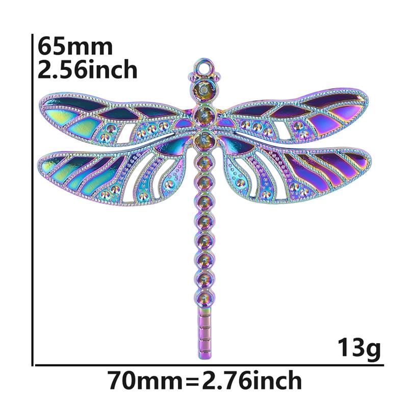 2Pcs Skullsteampunk Charm Rainbow Filigree Hearts Charms For Jewelry Making Bulk Diy Flowers Pendant Turtle Animal Accessories