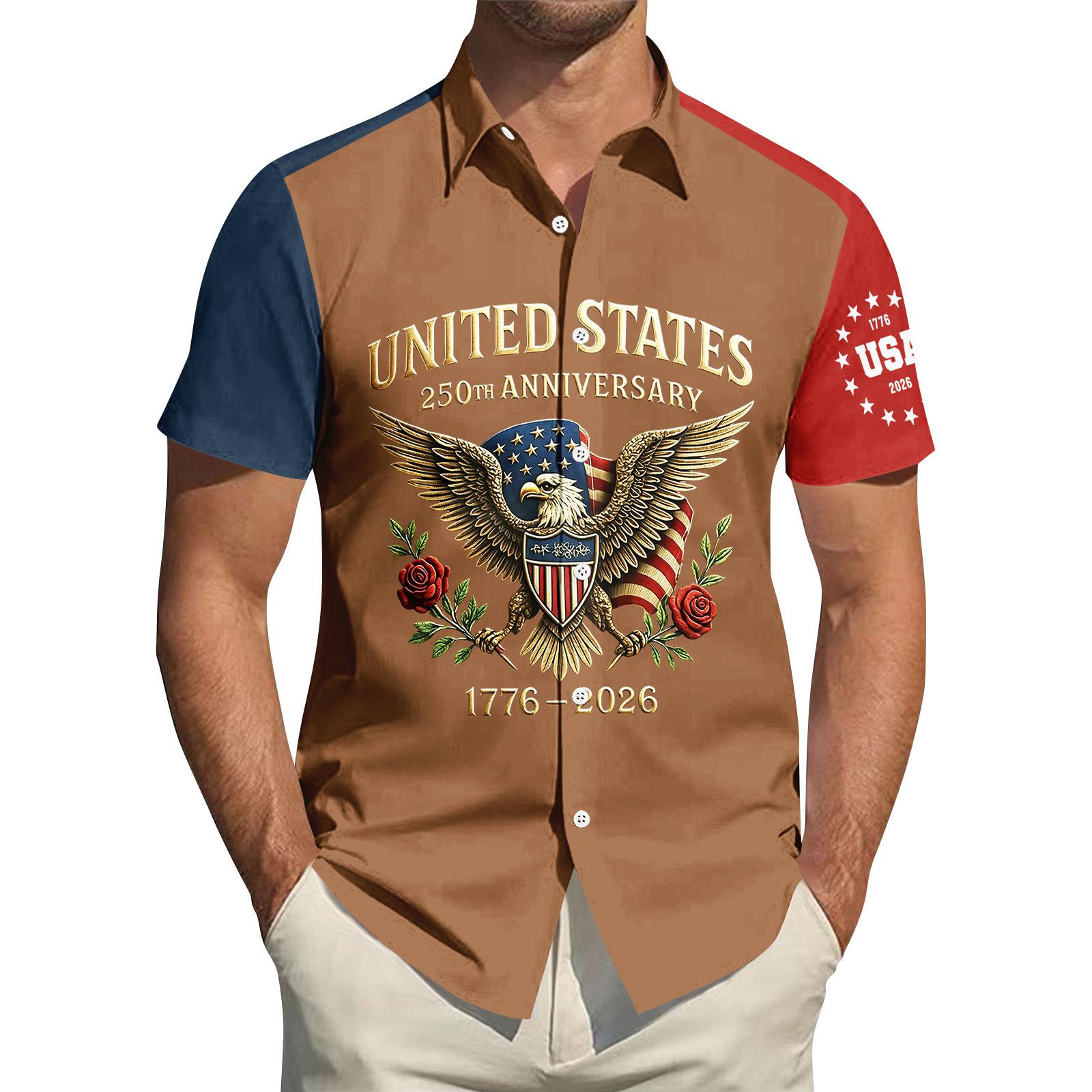 

Men s Casual Short Sleeve Polo Shirt with Printed Design Lightweight Breathable Fabric Suitable for Outdoor and Indoor Activities XXXXXL кавовий