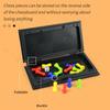 Portable Ludo Chess Backgammon Game Set Foldable Board Travel Family Kidsv Party Toy