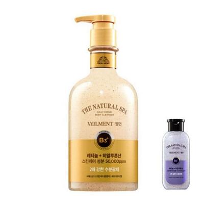 Spa Moisture Glow Mildly Acidic Scrub Body Wash Woody Scent 600g + ) Jasmine 200ml Bellman