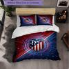 Set Lenzuola Atletico Madrid Modello 3 Pezzi Morbida Copripiumino in Microfibra con Federe per Camera da Letto