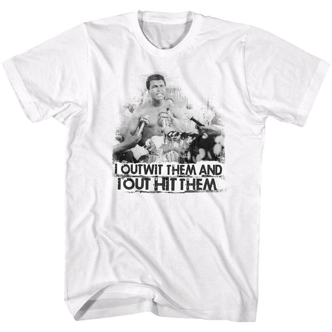 Muhammad Ali Out Wit Out It White Icon Shirt S