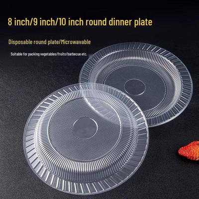 Disposable High-Temperature Resistant Plastic Dinner Plates for Household & Picnic Use