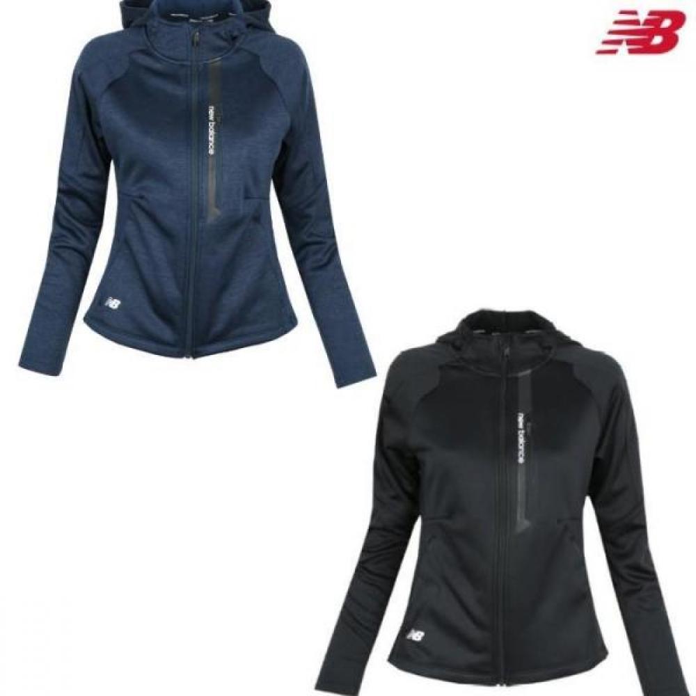 

New Balance Толстовка с капюшоном AWj83303 W Brushed Training на молнии black (85)