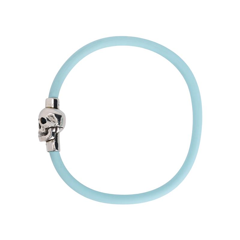 Alexander McQueen Fashion Minimalist Skull Pattern Metal Bracelet Men bracelets 7058461AAIK4343 S