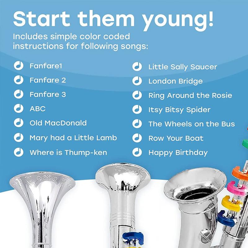 Saxofono Giocattolo Realistico a Otto Tonalità per la Pratica dei Bambini Uno Strumento Musicale e un Regalo di Compleanno Educativo per Bambini.