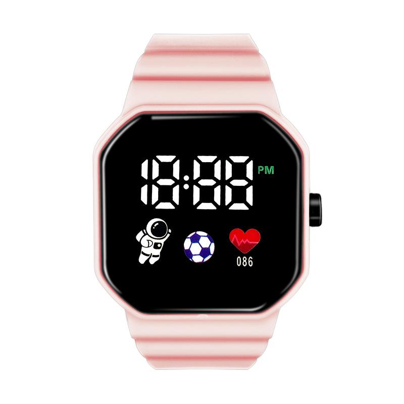 C3-12 Astronaut Led Electronic Watch Square Digital Sports Student Button Electronic Watch