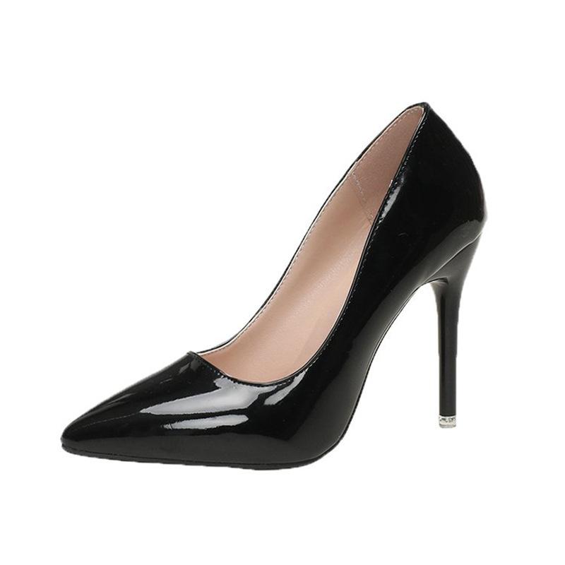 Sexy high heels women's bed flirting sexy cannon shoes nightclub autumn pointed thin heel pedal work shoes