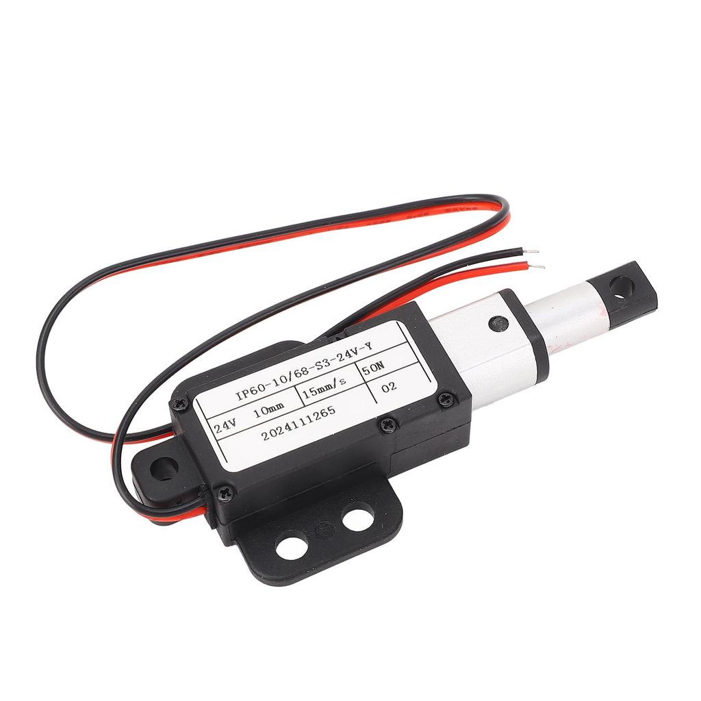 Mini Electric Linear Actuator 15mms 50N Thrust 10mm Stroke Aluminum Tube Linear Motion Actuator