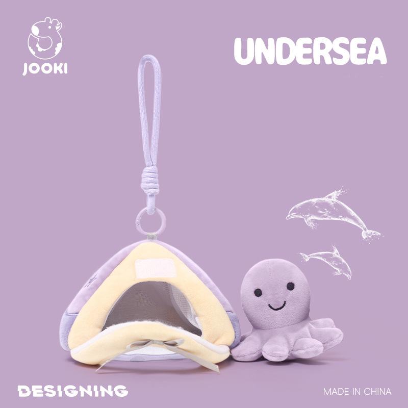 Cute Marine Animals Plush Toys Realistic Seahorse Whale Octopus Sea Turtle Starfish Kawaii Decorative Ornament Gift For Children