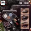 Palette d'ombres à paupières Illusion Quatre Couleurs Mat Perle Scintillement Éclat Lumière Polarisée Délicat Caméléon Maquillage pour les Yeux