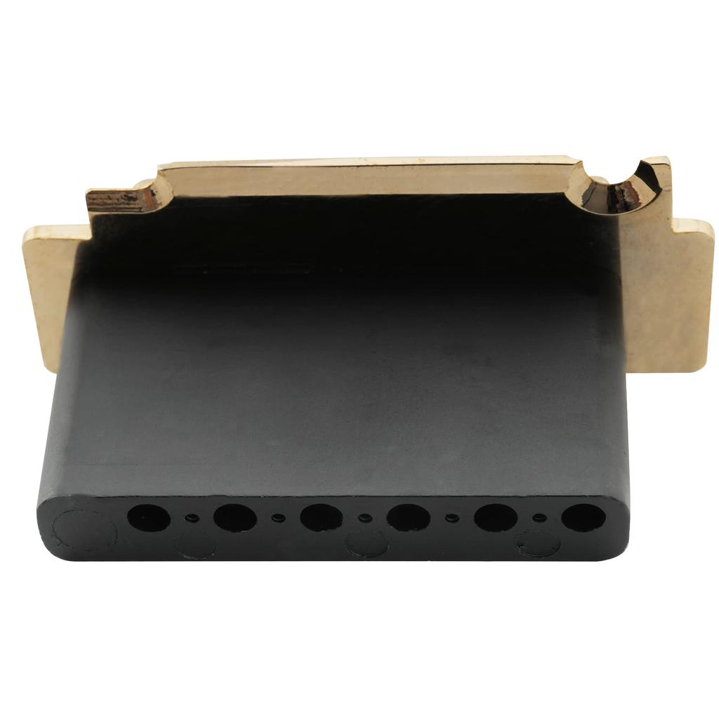 Musiclily Wilkinson WVS50K String Pitch 10.8mm 2-Point Tremolo Bridge Lock Saddle Steel Block for Squier Strat Electric Guitar Gold