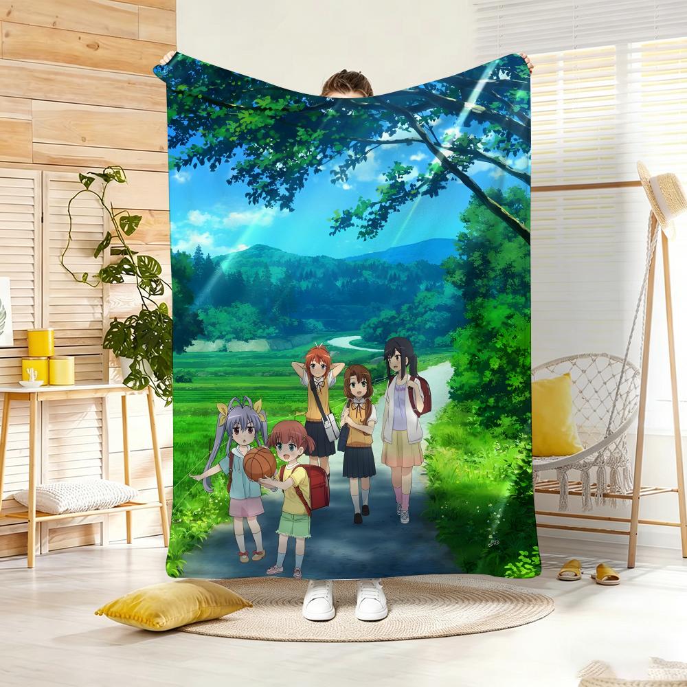 Anime N-NonS NonS BiyoriS Throw Soft Warm Throw Blanket for Bedroom Living Room Bed Travel Camping Picnic Gift