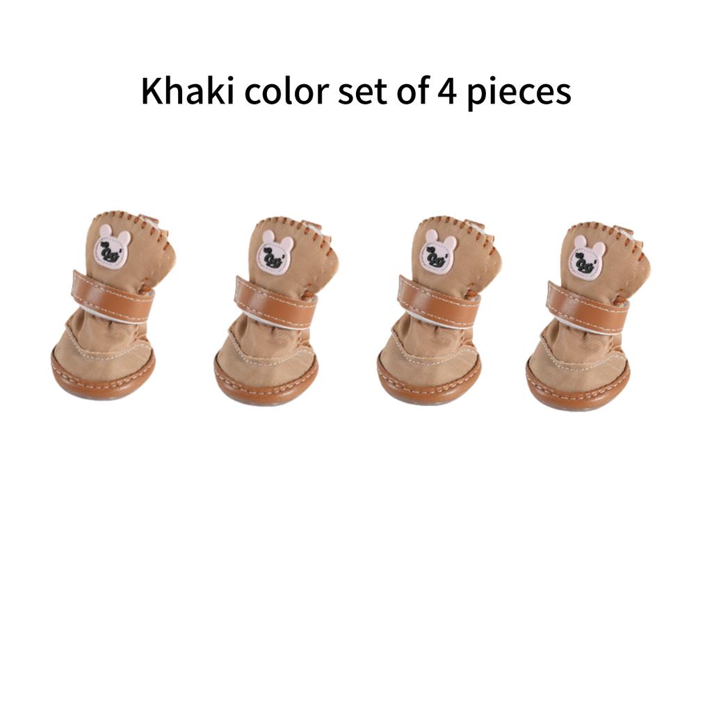 Hund Schnee Stiefel Schuhe Baumwolle Zubehör Teddy Schnee Stiefel Wasserdicht Warm Anti Rutsch Verhältnis Verglichen Bären Herbst Winter Haustier Katze Schuhe