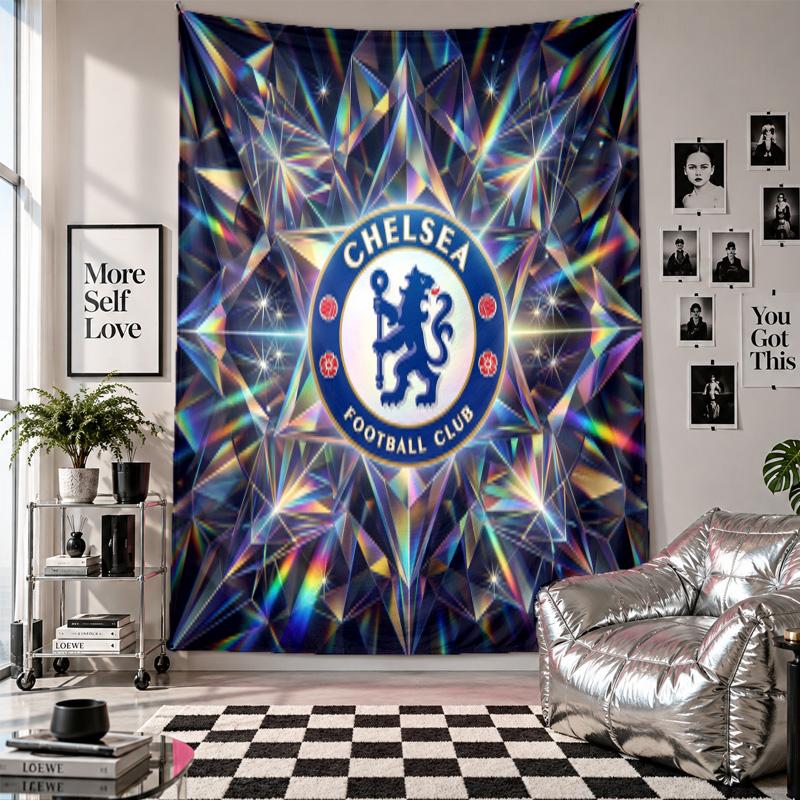Chelsea FC Wall Tapestry Home Decor Wall Hanging Cloth for Bedroom Living Room Background