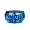 Ceramic Yarn Bowl (Deep Water Blue) - 7 X 7 X 3 Inches