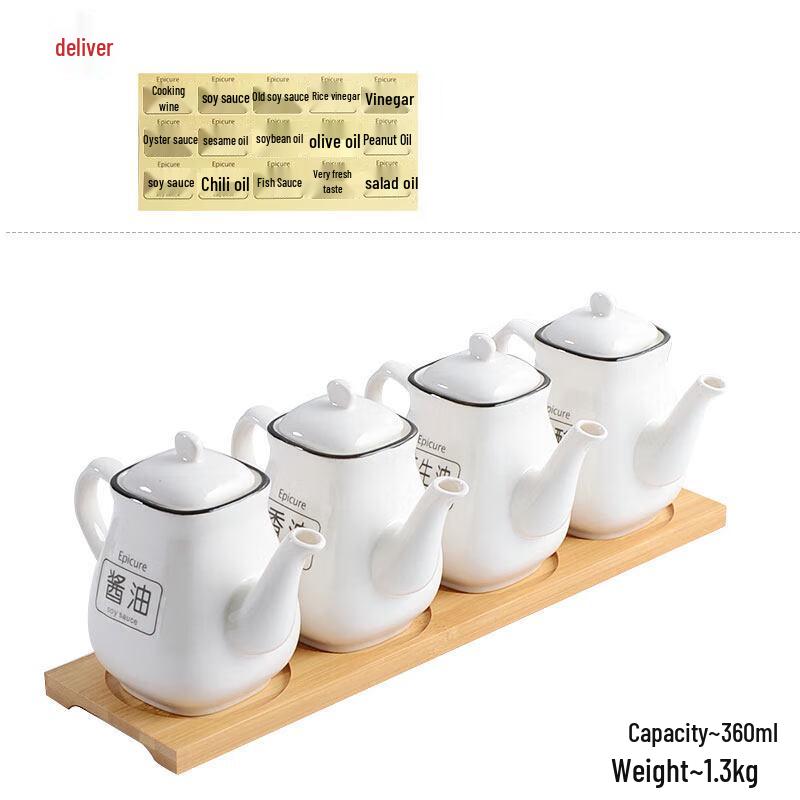 

Anditai Nordic Ceramic Spice Jar Set