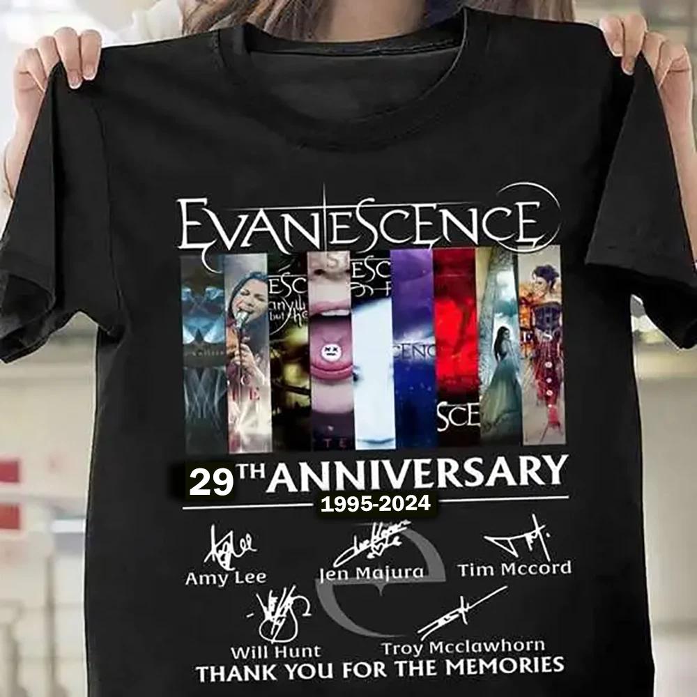 Evanescence Band 29th Anniversary 2024 Shirt Black All Size Gift Shirt 4XL