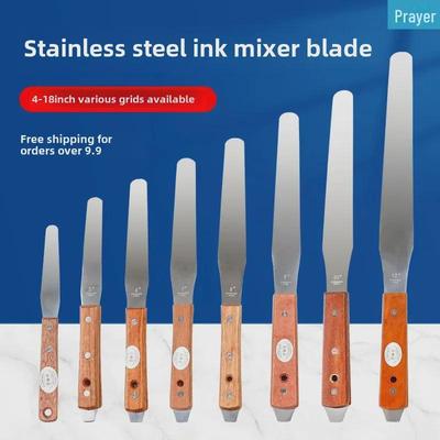 Stainless Steel Ink Scraper Spatula for Screen Printing and Mixing