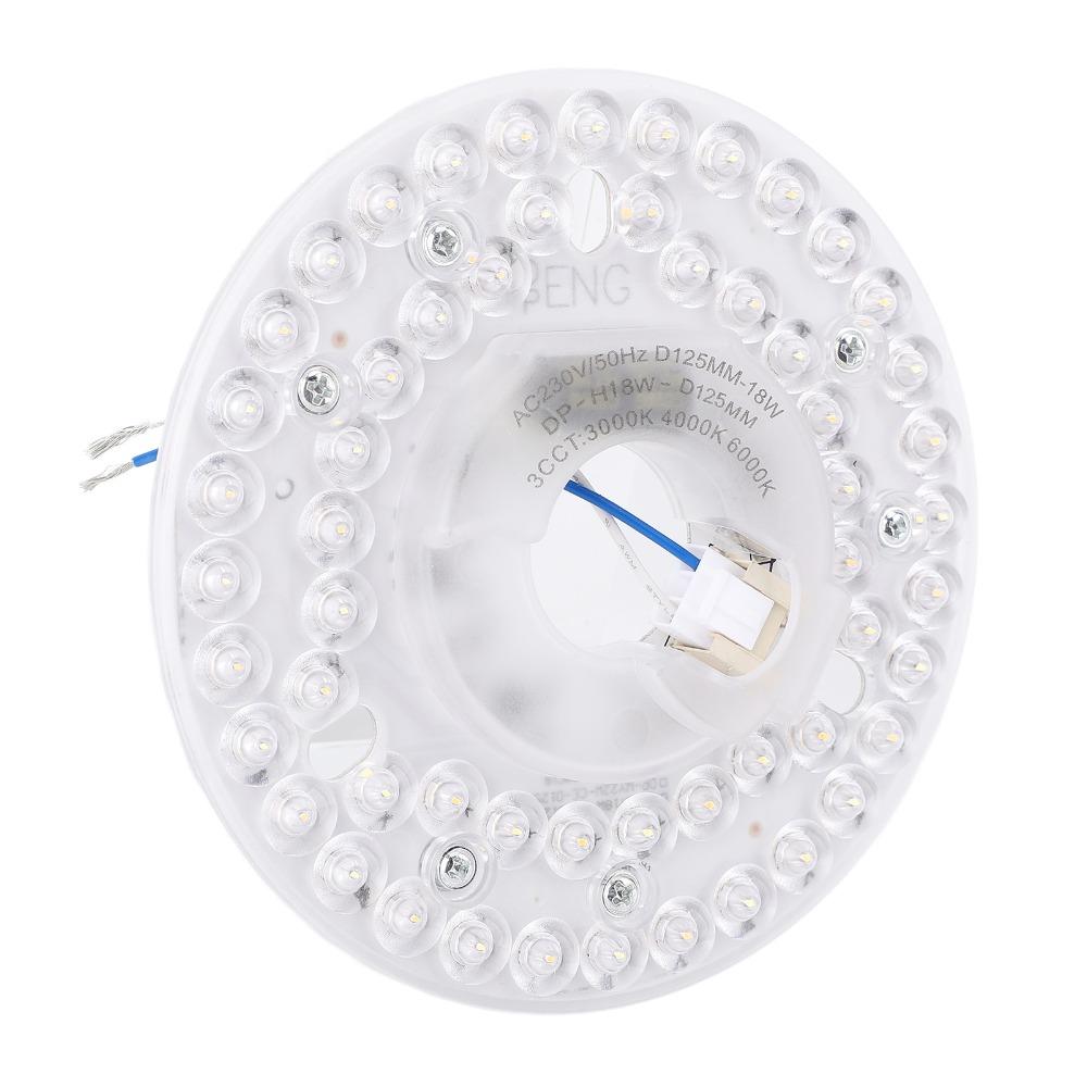 3CCT Ceiling Fan Light Kit 18W Retrofit Light Kit Modern LED Light Replacement Flush Mount