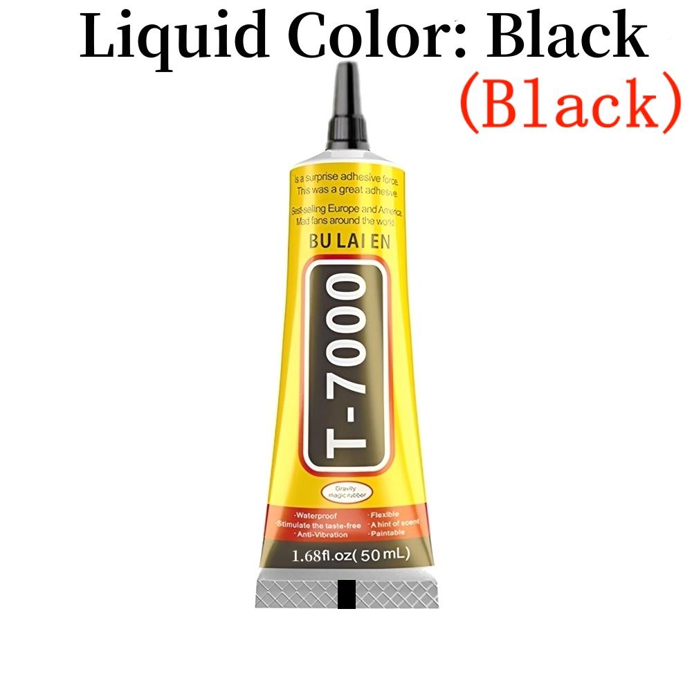 B7000 T7000 Klarer Kontakt-Handy-Reparaturkleber Universelles Glas-Kunststoff-DIY-Kleber B-7000 mit Präzisionsapplikator Schwarzer Kleber
