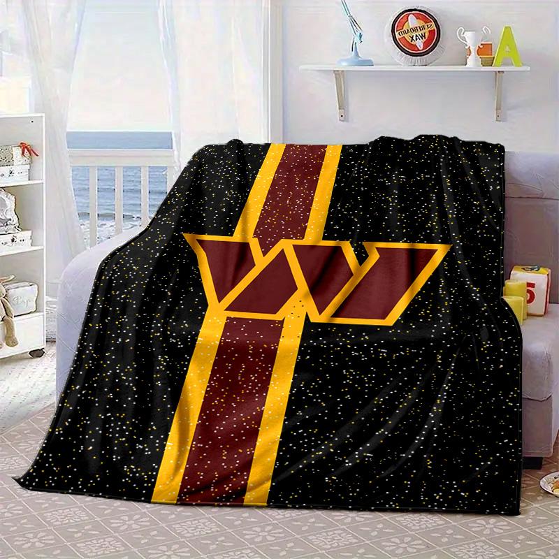 Redskins Football Club Design Portable Blanket/Soft Blanket Bedding Blanket Suitable for Travel Camping Living Rooms Offices Sofas Fan Gifts