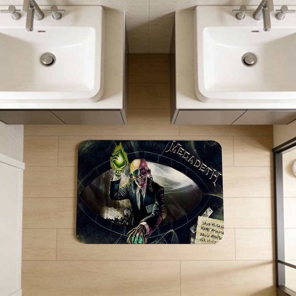 Band M-Megadeths Room Mats Cheaper Anti-slip Modern Living Room Balcony Printed Welcome Rug