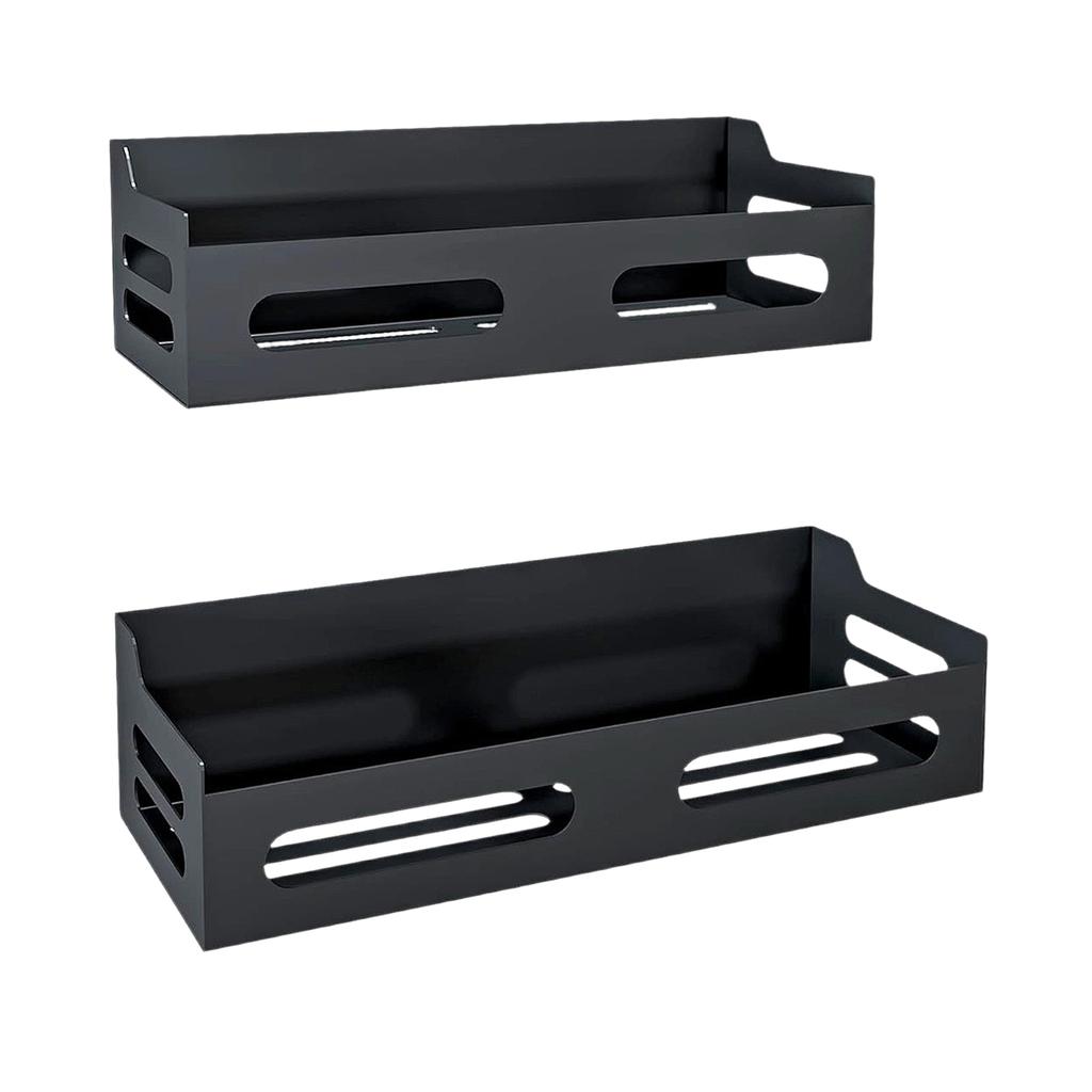Kitchen Refrigerator Side Hanging Storage Rack No Drilling Wall Mounted Organizer Shelf for Kitchen Supplies and Household Items