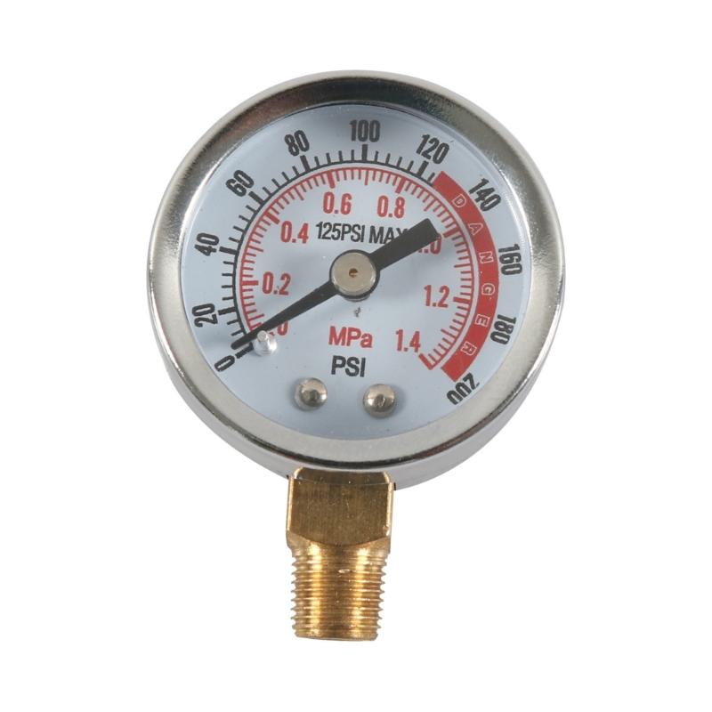0-200PSI Pressure Gauge Air Tank Testing Kit With Brass Valves Leak Detector For Industrial Vehicle Maintenance